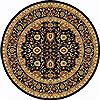 Dynamic YAZD Black Round 53 X 53 Area Rug YAR52803090 801-72436 Thumb 0