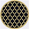 dynamic_rug_yazd_collection_synthetic_black_round_area_rug_72444