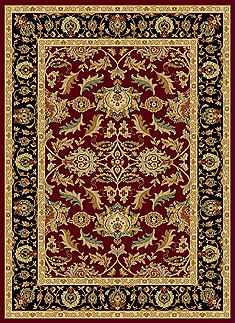 Dynamic YAZD Red Rectangle 5x8 ft  Carpet 72456