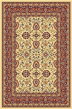 Dynamic YAZD Beige Rectangle 5x8 ft  Carpet 72470