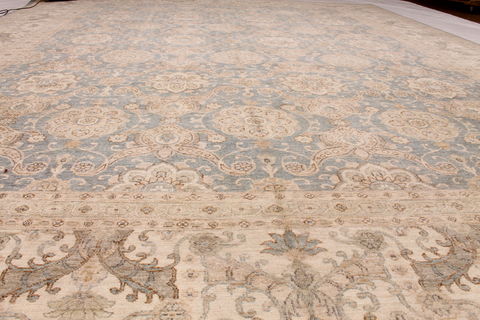 Ziegler Beige Hand Knotted 117 X 157 Area Rug 254-72522 Image 3