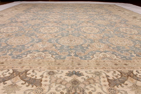 Ziegler Beige Hand Knotted 117 X 157 Area Rug 254-72522 Image 5