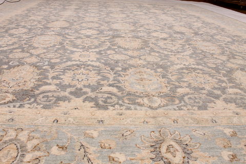 Ziegler Beige Hand Knotted 117 X 145 Area Rug 254-72523 Image 2