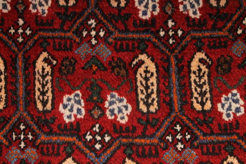 Hossein Abad Red Hand Knotted 54 X 71 Area Rug 254-74308 Image 1