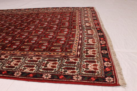 Hossein Abad Red Hand Knotted 54 X 71 Area Rug 254-74308 Image 6