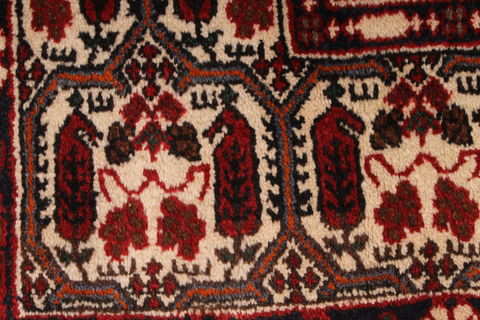 Hossein Abad Red Hand Knotted 54 X 71 Area Rug 254-74308 Image 7