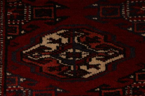 Turkman Red Hand Knotted 47 X 60 Area Rug 254-74313 Image 5