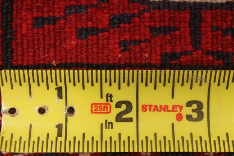 Turkman Red Hand Knotted 47 X 60 Area Rug 254-74313 Image 7