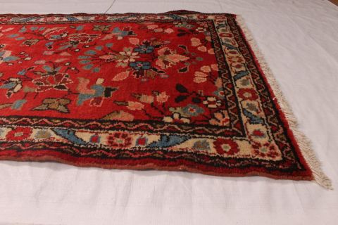 Zanjan Red Runner Hand Knotted 211 X 159 Area Rug 254-74346 Image 1
