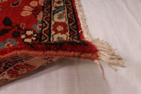 Zanjan Red Runner Hand Knotted 211 X 159 Area Rug 254-74346 Image 2