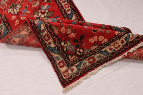 Zanjan Red Runner Hand Knotted 211 X 159 Area Rug 254-74346 Image 5