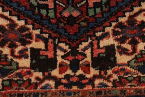 Zanjan Red Runner Hand Knotted 37 X 165 Area Rug 254-74353 Image 4