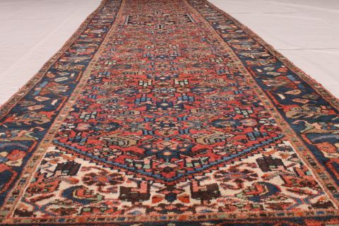 Zanjan Red Runner Hand Knotted 37 X 165 Area Rug 254-74353 Image 6