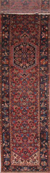 Zanjan Red Runner Hand Knotted 37 X 165 Area Rug 254-74353 Image 0