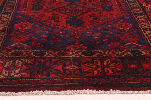 Hamedan Red Runner Hand Knotted 35 X 910 Area Rug 254-74365 Image 2