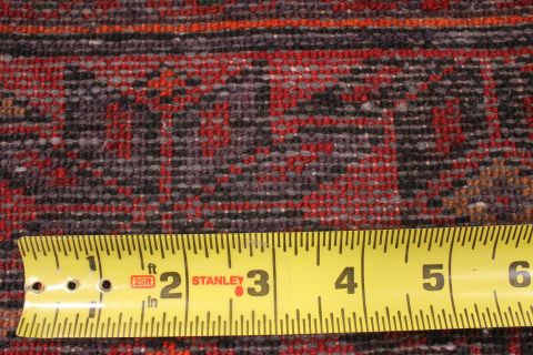 Hamedan Red Runner Hand Knotted 35 X 910 Area Rug 254-74365 Image 5