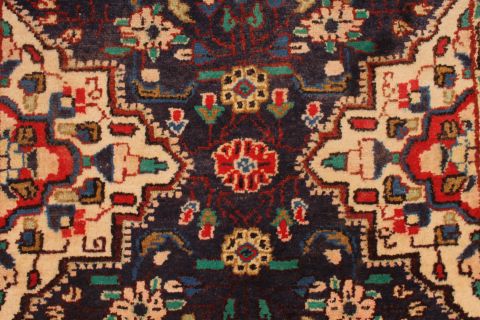 Heriz Blue Runner Hand Knotted 210 X 169 Area Rug 254-74368 Image 5