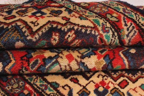 Heriz Blue Runner Hand Knotted 210 X 169 Area Rug 254-74368 Image 8