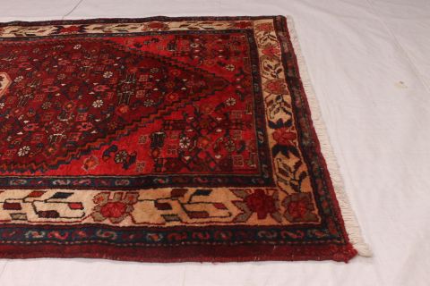 Malayer Red Runner Hand Knotted 37 X 104 Area Rug 254-74379 Image 2