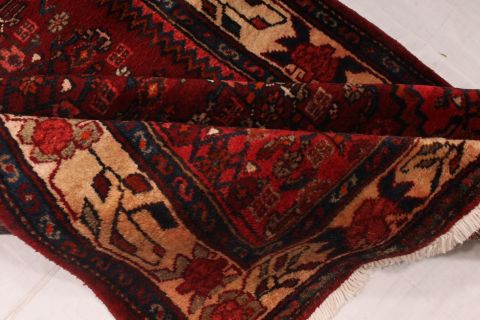 Malayer Red Runner Hand Knotted 37 X 104 Area Rug 254-74379 Image 7
