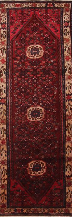 Malayer Red Runner Hand Knotted 37 X 104 Area Rug 254-74379 Image 0