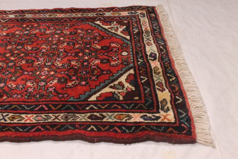 Hossein Abad Red Runner Hand Knotted 29 X 121 Area Rug 254-74392 Image 2