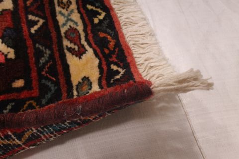 Hossein Abad Red Runner Hand Knotted 29 X 121 Area Rug 254-74392 Image 3
