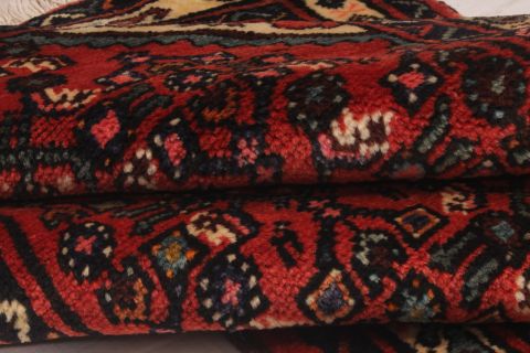 Hossein Abad Red Runner Hand Knotted 29 X 121 Area Rug 254-74392 Image 7