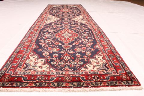 Malayer Black Runner Hand Knotted 32 X 102 Area Rug 254-74403 Image 6