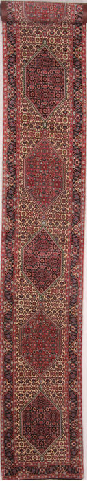 Gabbeh Red Hand Knotted 62 X 109 Area Rug 254-74420 Image 0
