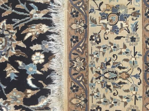 Nain Blue Hand Knotted 65 X 910 Area Rug 400-74425 Image 2