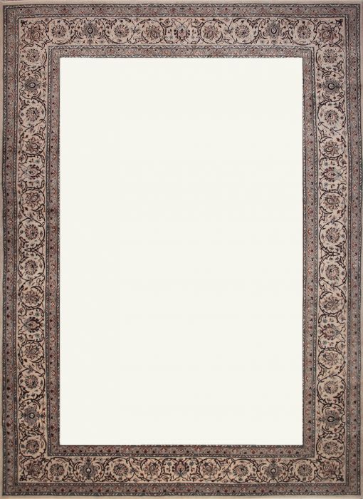 Nain White Hand Knotted 85 X 112 Area Rug 400-74426 Image 2