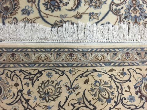 Nain White Hand Knotted 85 X 112 Area Rug 400-74426 Image 3