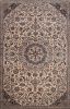 Nain White Hand Knotted 85 X 112 Area Rug 400-74426 Thumb 1