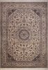 Nain White Hand Knotted 85 X 112 Area Rug 400-74426 Thumb 0