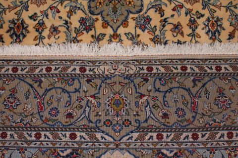 Kashan Beige Hand Knotted 47 X 73 Area Rug 400-74428 Image 2