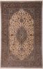 Kashan Beige Hand Knotted 47 X 73 Area Rug 400-74428 Thumb 0