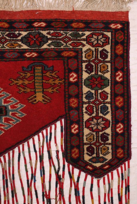 Kilim Red Hand Knotted 310 X 64 Area Rug 400-74429 Image 1