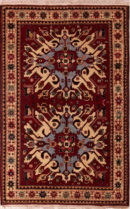 Karabakh Red Hand Knotted 311 X 63 Area Rug 400-74434 Image 0