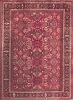 Moshk Abad Red Hand Knotted 102 X 140 Area Rug 400-74436 Thumb 0
