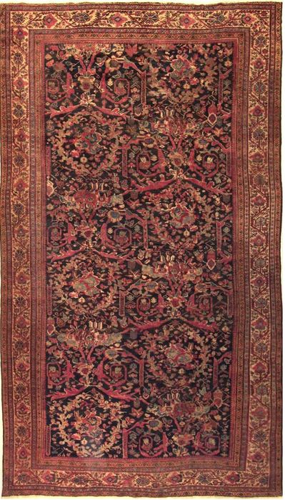 Moshk Abad Blue Hand Knotted 92 X 1610  Area Rug 400-74437 Image 0