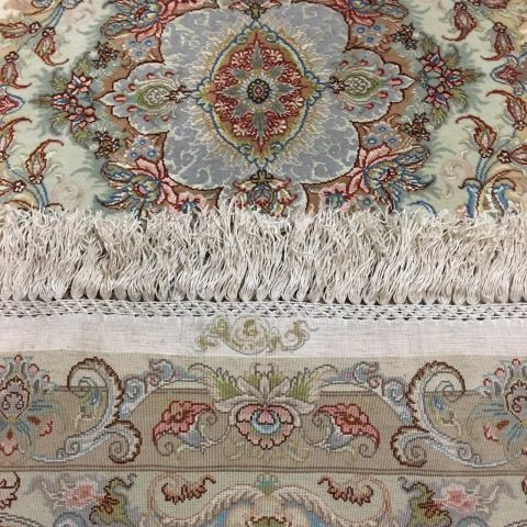 Tabriz White Hand Knotted 411 X 69 Area Rug 400-74439 Image 2