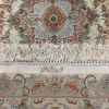 Tabriz White Hand Knotted 411 X 69 Area Rug 400-74439 Thumb 2