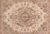 Tabriz White Hand Knotted 411 X 69 Area Rug 400-74439 Thumb 5