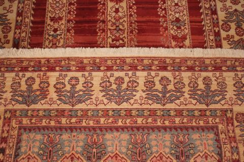 Hereke Red Hand Knotted 47 X 65 Area Rug 400-74445 Image 2