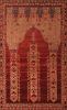 Hereke Red Hand Knotted 47 X 65 Area Rug 400-74445 Thumb 5