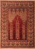 Hereke Red Hand Knotted 47 X 65  Area Rug 400-74445 Thumb 0