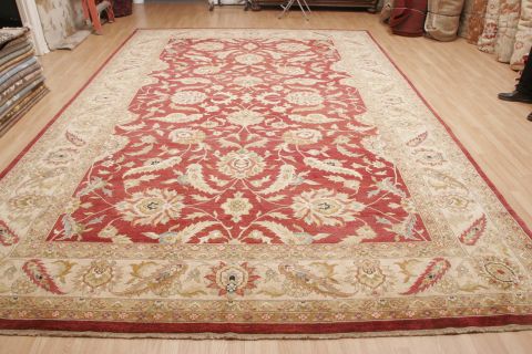 Chobi Red Hand Knotted 102 X 1510 Area Rug 100-74450 Image 12