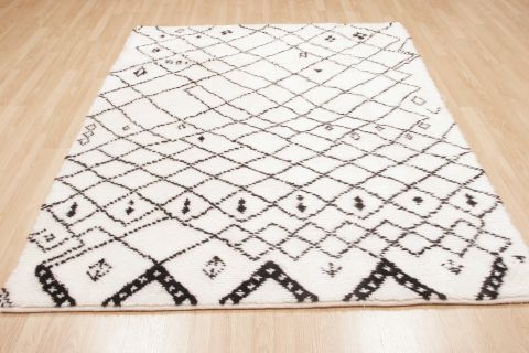 Gabbeh White Hand Knotted 59 X 710 Area Rug 100-74454 Image 3