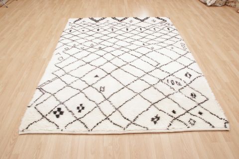 Gabbeh White Hand Knotted 59 X 710 Area Rug 100-74454 Image 4